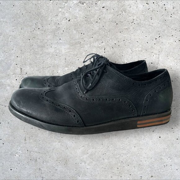 Men's Aetrex Dalton Wing Tip Oxford Shoes in Black - Size 12.5 - Picture 12 of 14